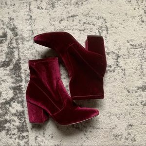 Velvet sock booties